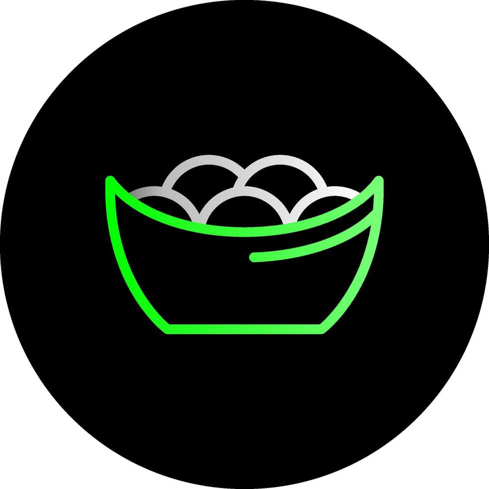 Tangyuan Dual Gradient Circle Icon vector