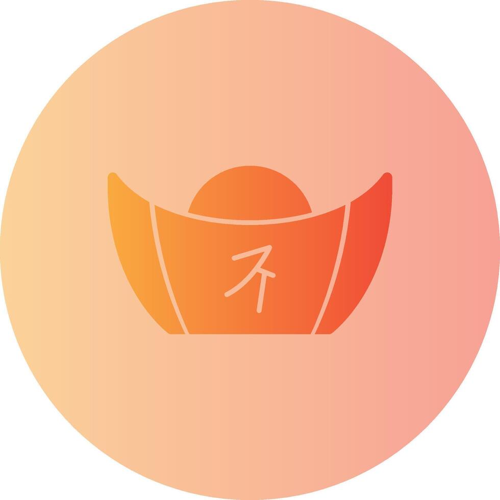 Yuanbao Gradient Circle Icon vector