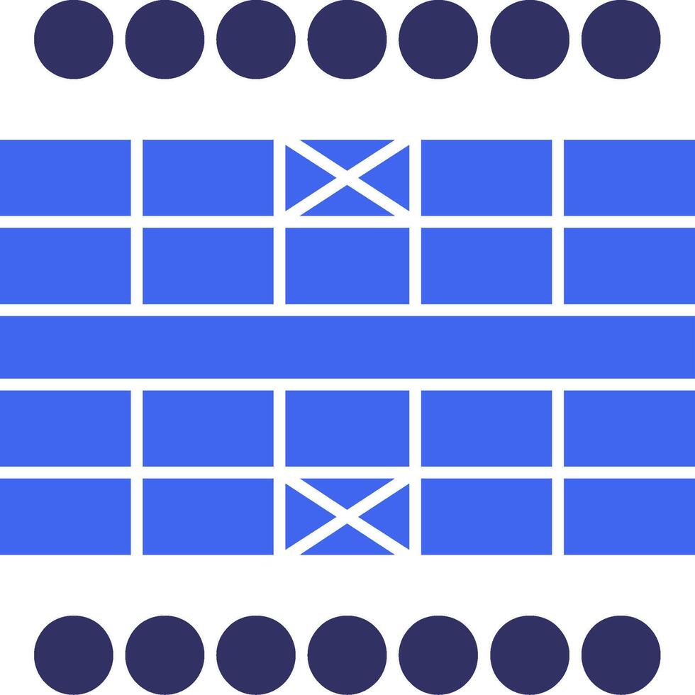 Chinese Chess Solid Two Color Icon vector