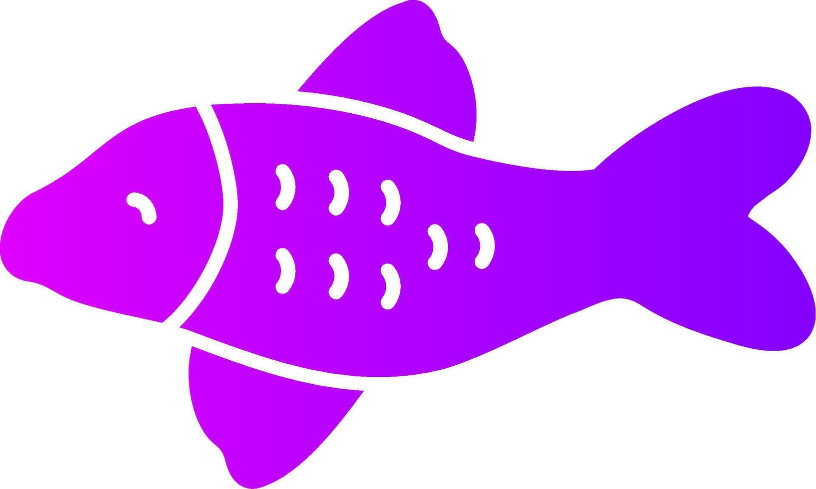 koi pescado sólido multi degradado icono vector