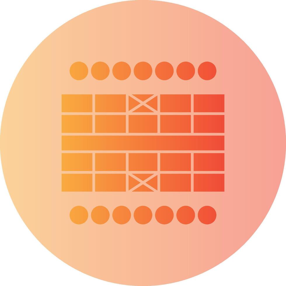 Chinese Chess Gradient Circle Icon vector