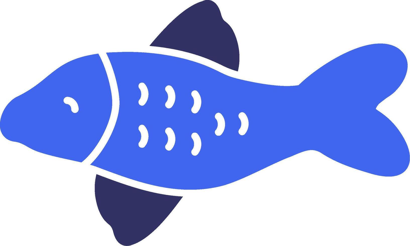 Koi Fish Solid Two Color Icon vector