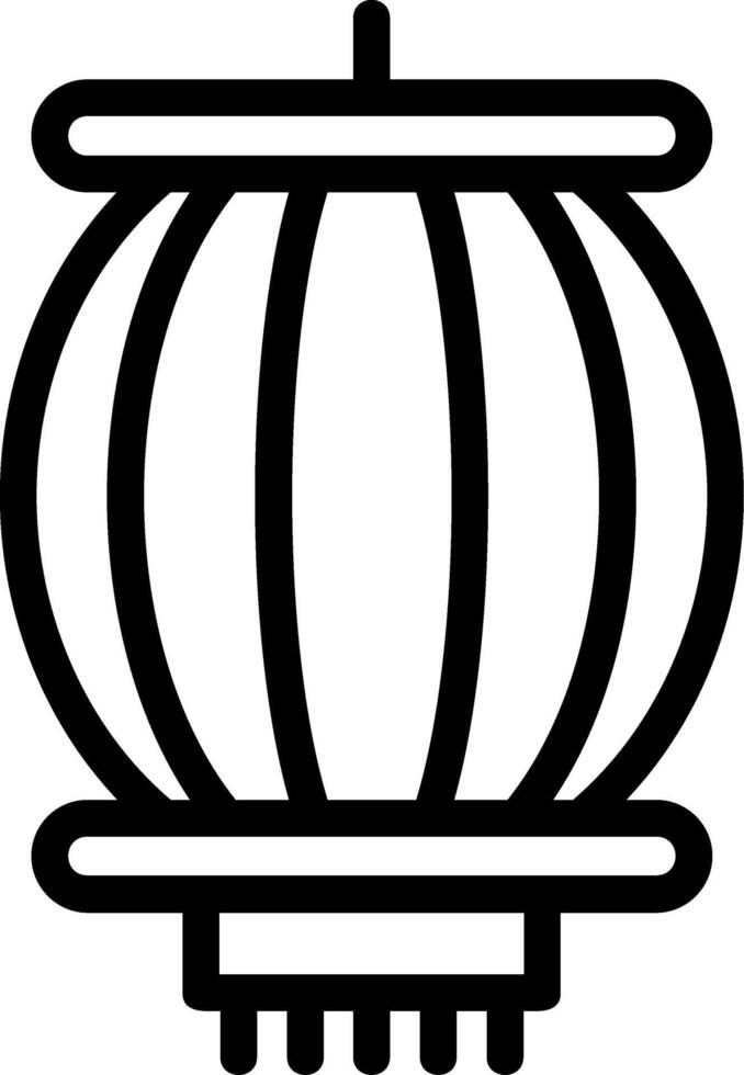 Lantern Festival Line Icon vector