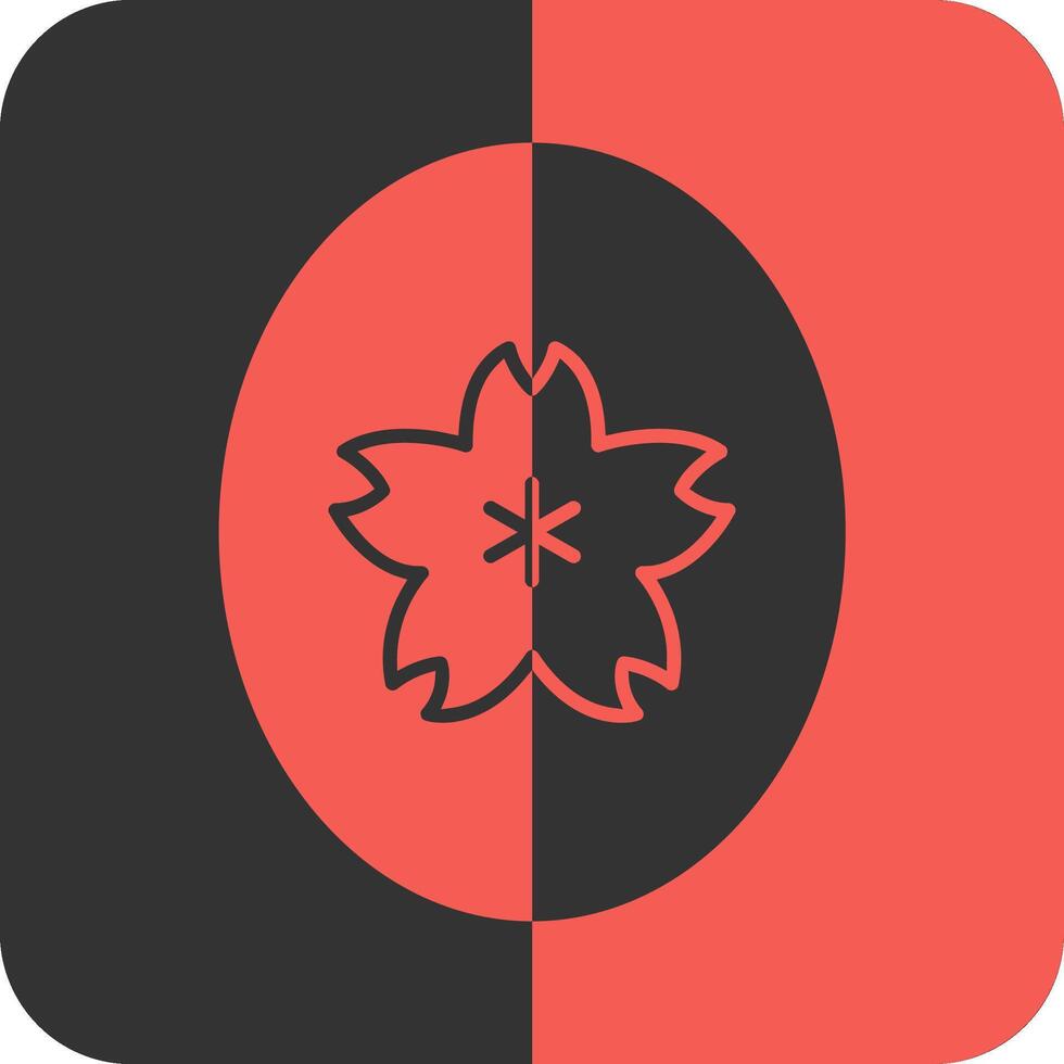 Jade Red Inverse Icon vector