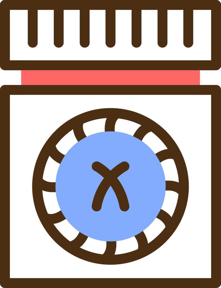 piña tarta color lleno icono vector