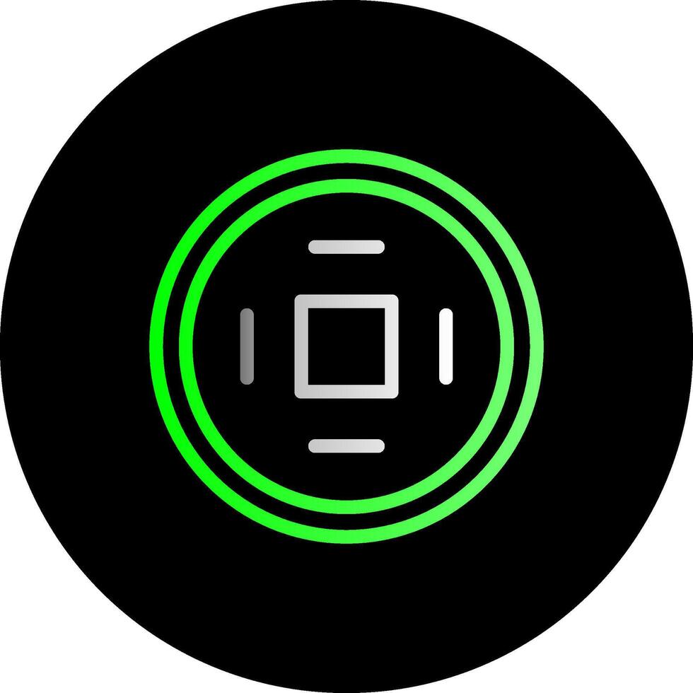 Gold Coin Dual Gradient Circle Icon vector