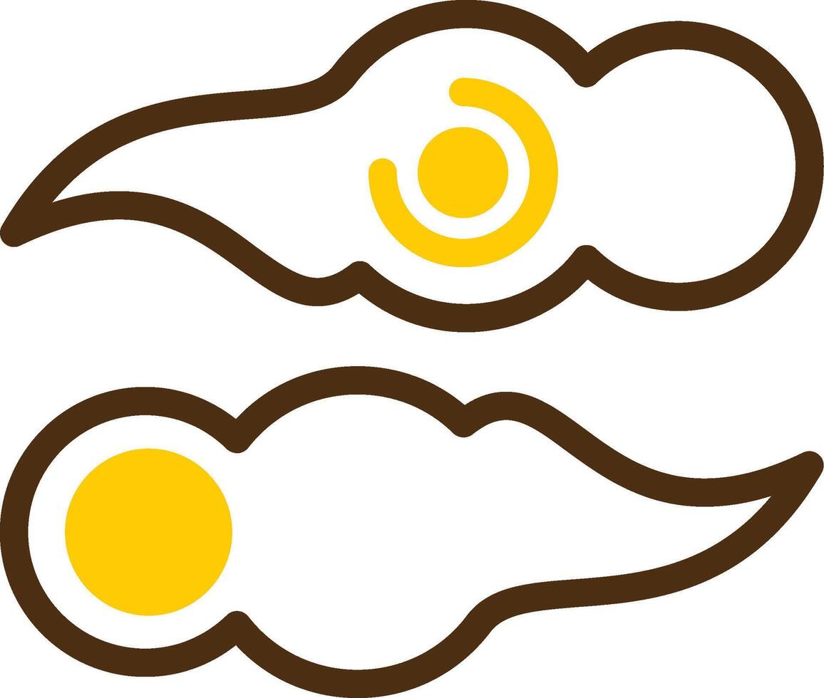 Auspicious Cloud Yellow Lieanr Circle Icon vector
