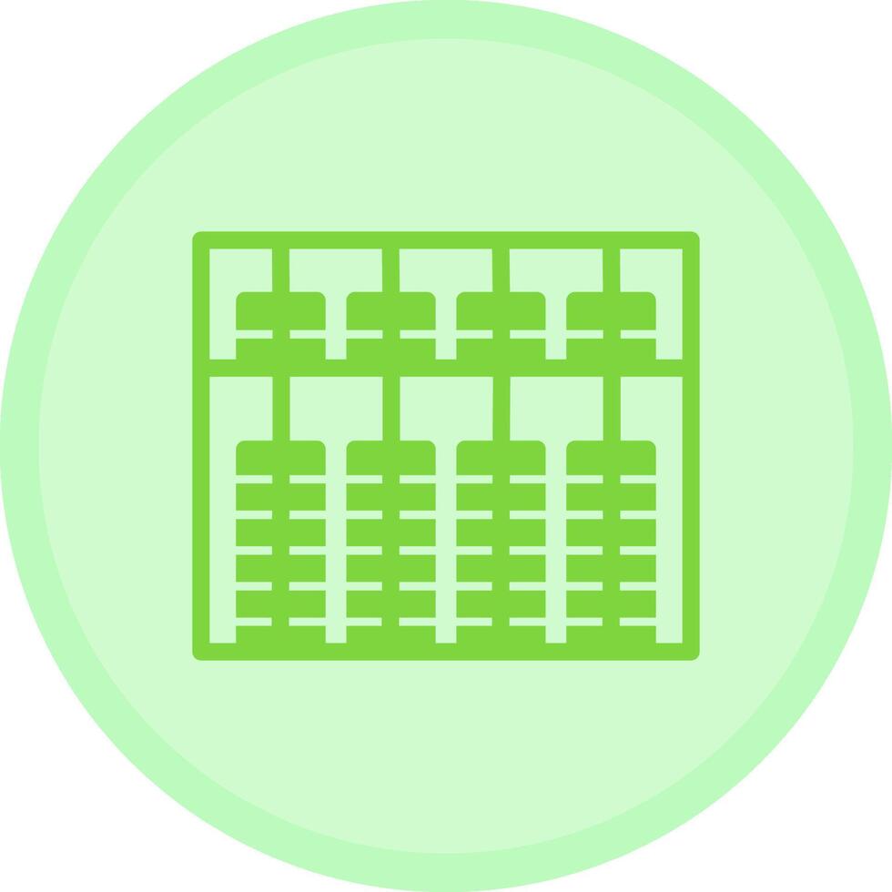 Abacus Multicolor Circle Icon vector