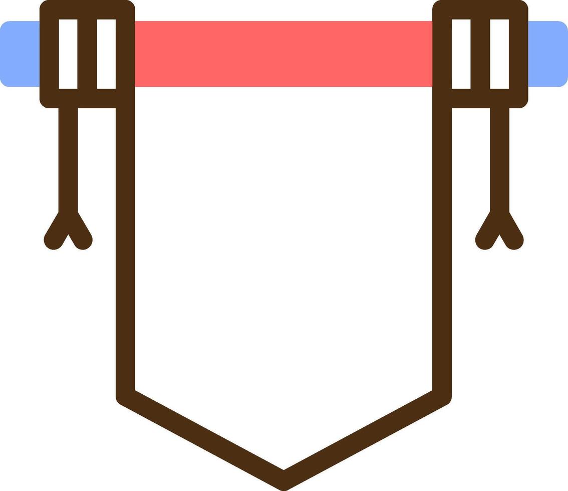 Spring Scroll Color Filled Icon vector
