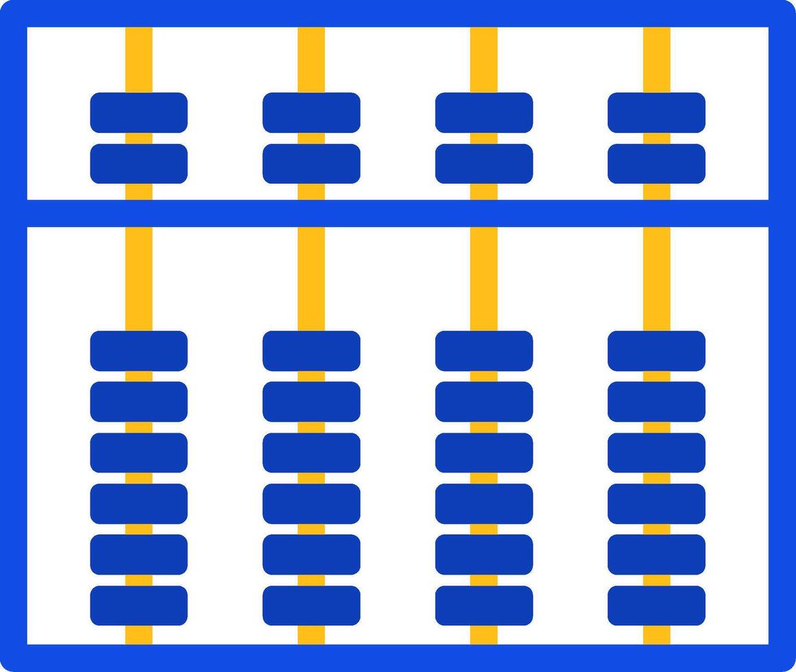 Abacus Flat Two color Icon vector