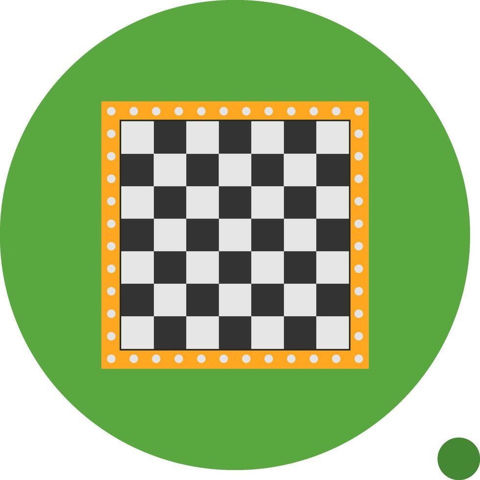 Chess Board Flat Shadow Icon vector