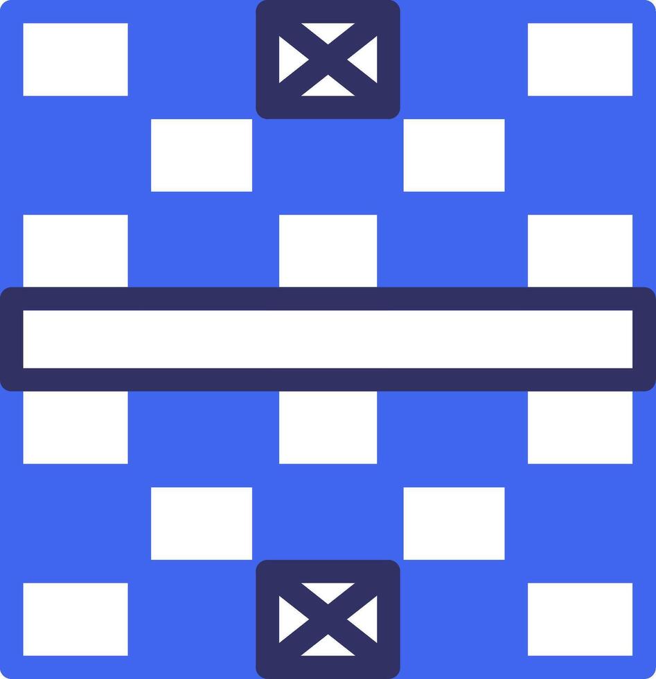 Chess Board Solid Two Color Icon vector
