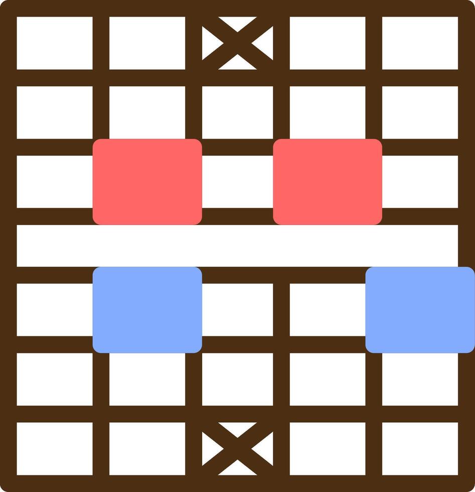ajedrez tablero color lleno icono vector