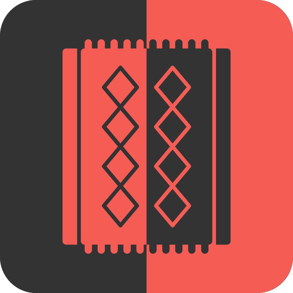 Red Carpet Red Inverse Icon vector
