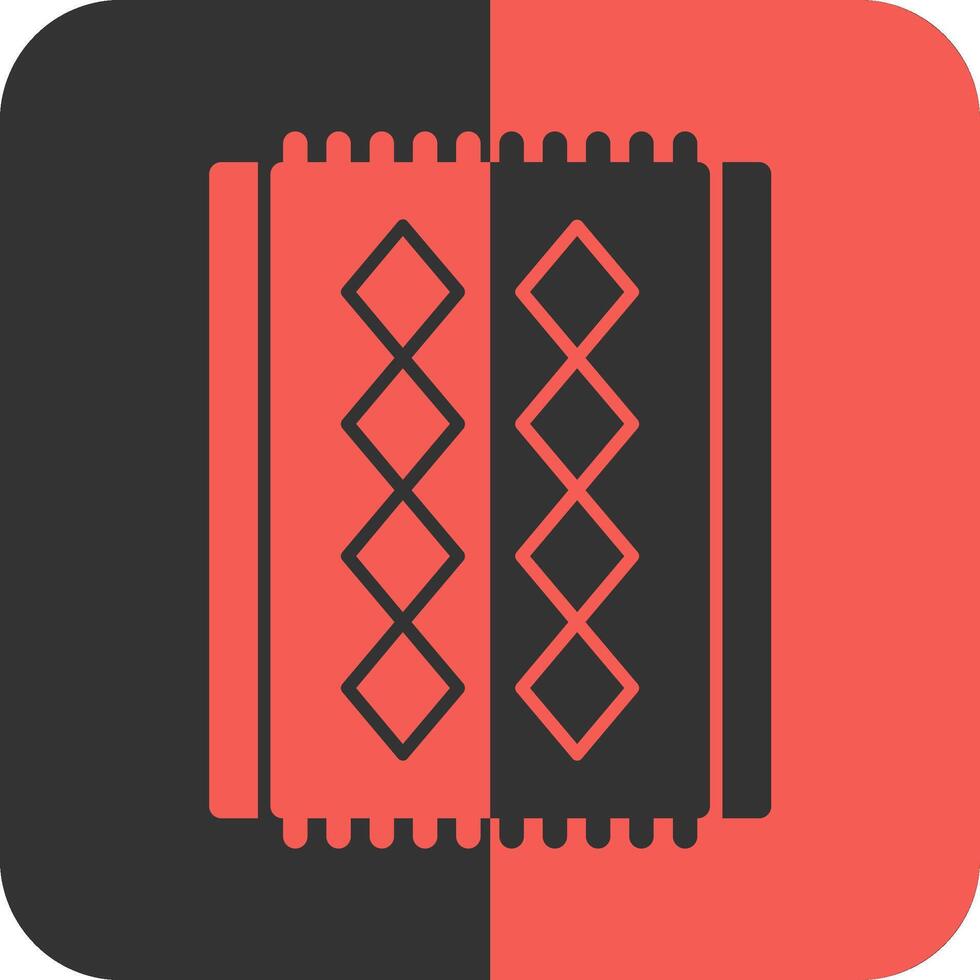 Red Carpet Red Inverse Icon vector