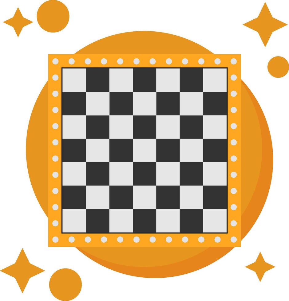 Chess Board Tailed Color Icon vector