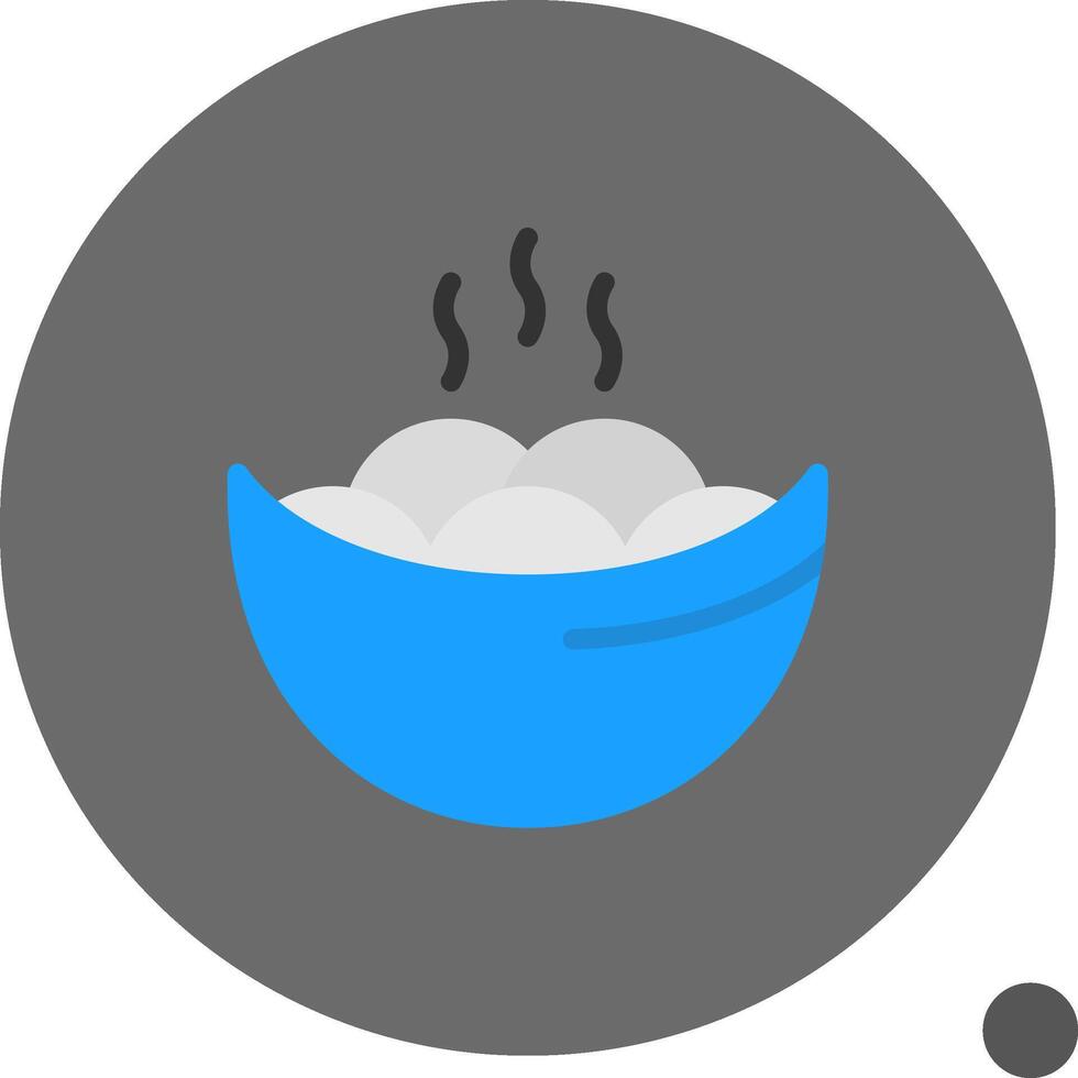 Yuanxiao Flat Shadow Icon vector