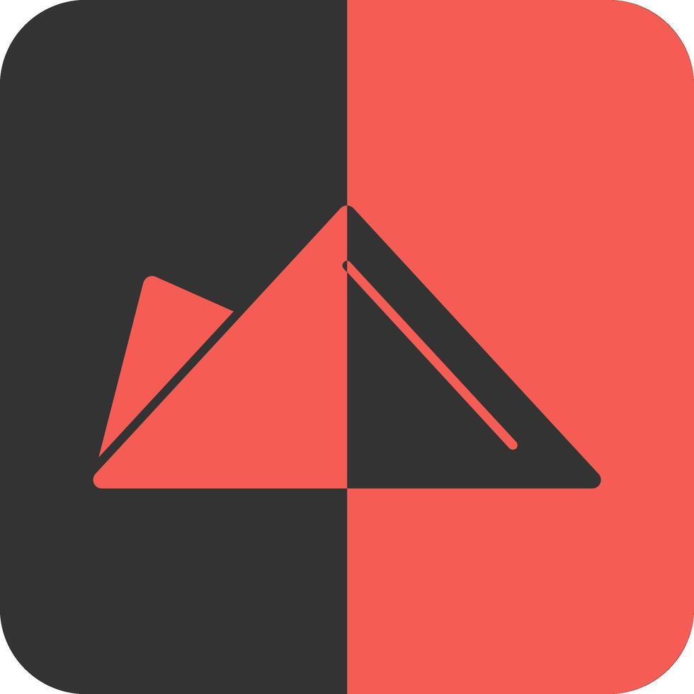 Red Napkin Red Inverse Icon vector
