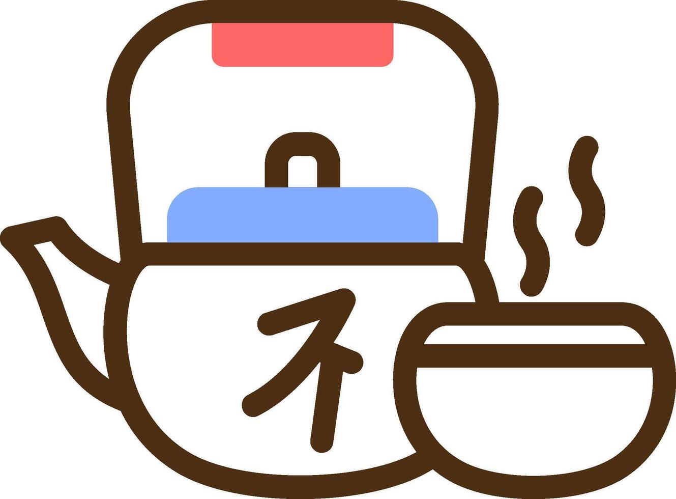 Tea Ceremony Color Filled Icon vector