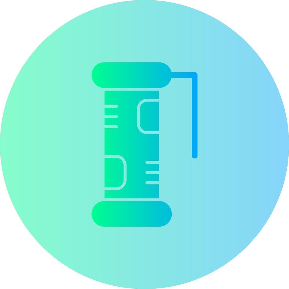 Jade Scroll Gradient Circle Icon vector