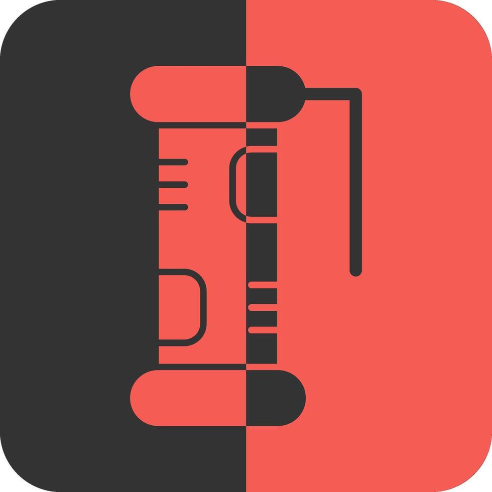 Jade Scroll Red Inverse Icon vector