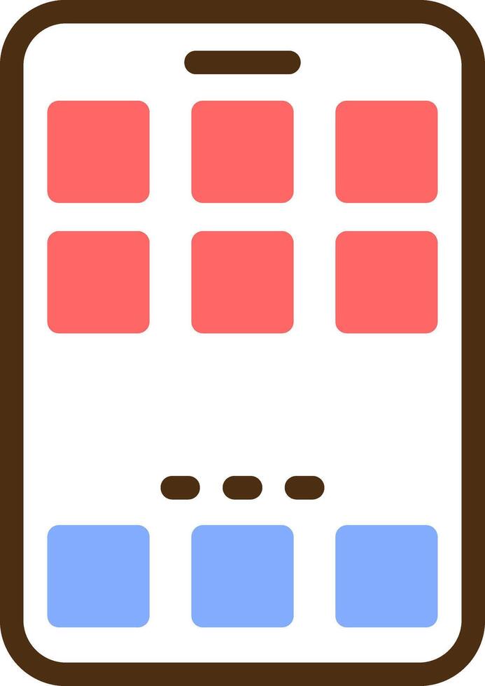 Home Color Filled Icon vector