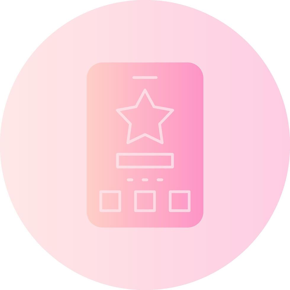 Star Gradient Circle Icon vector