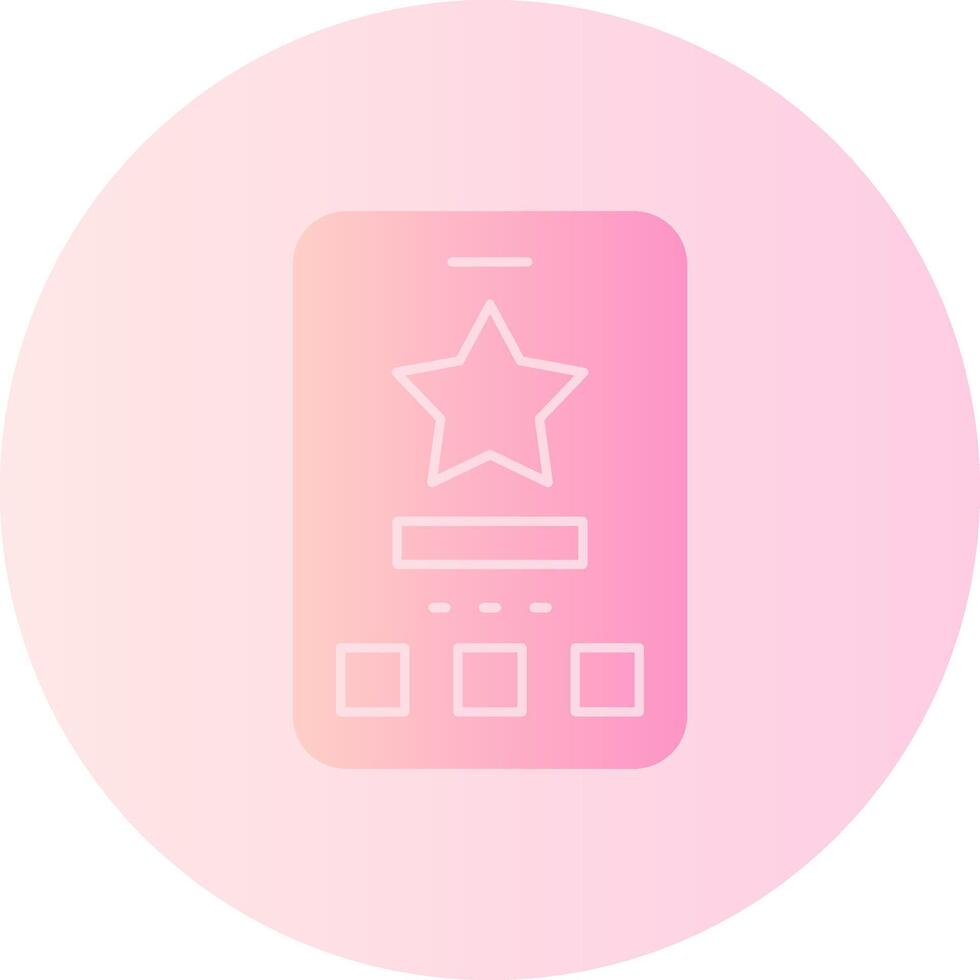 Star Gradient Circle Icon vector