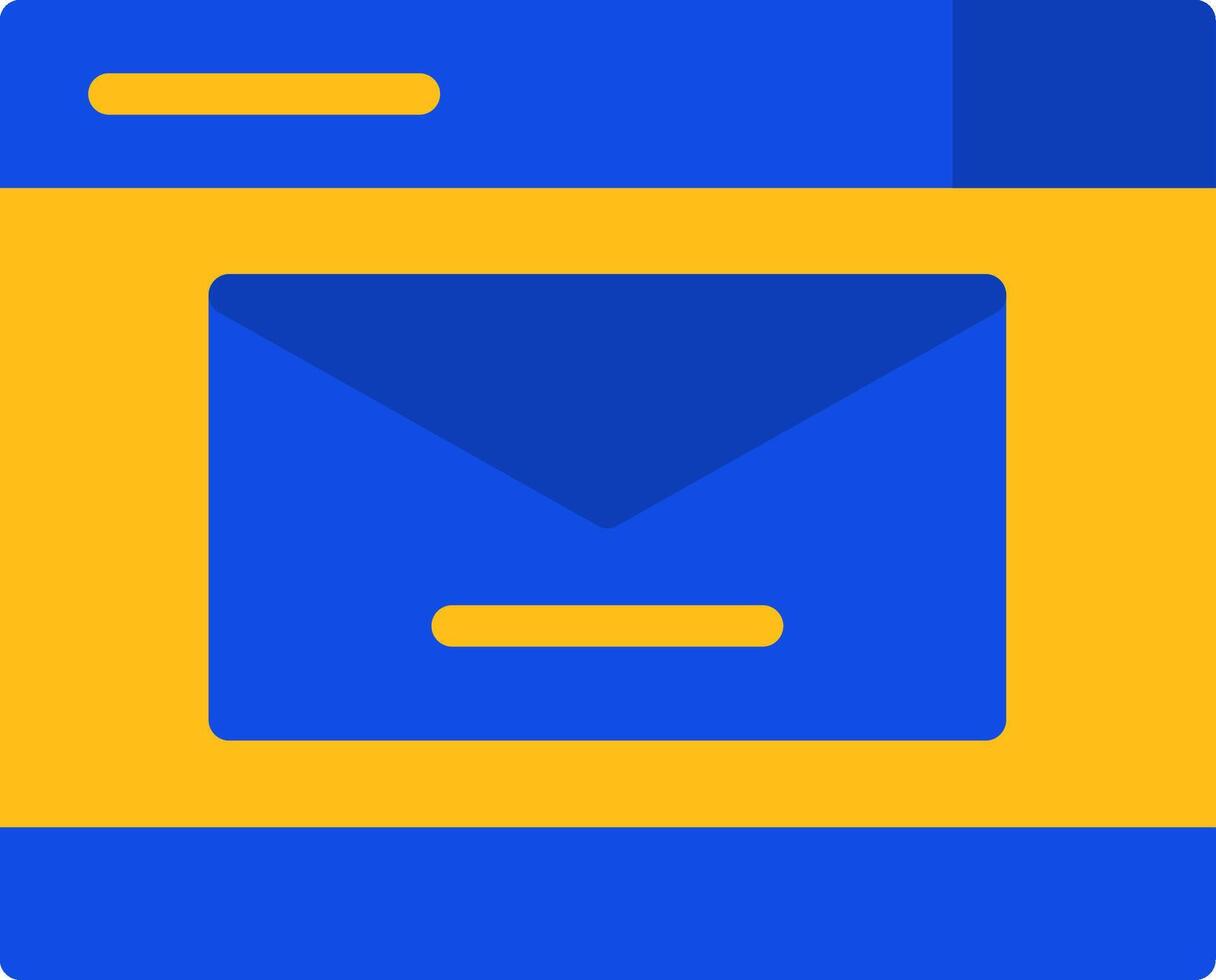 Mail Flat Two color Icon vector