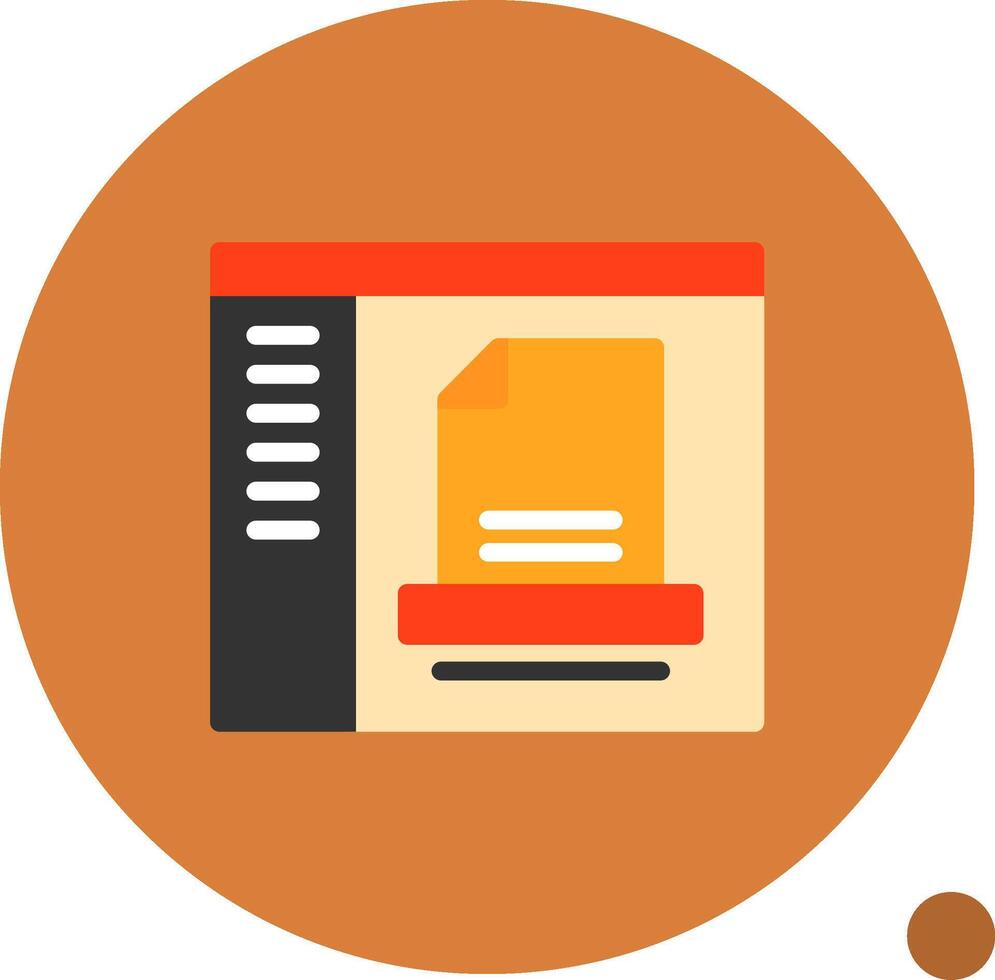 Document Flat Shadow Icon 40954030 Vector Art at Vecteezy