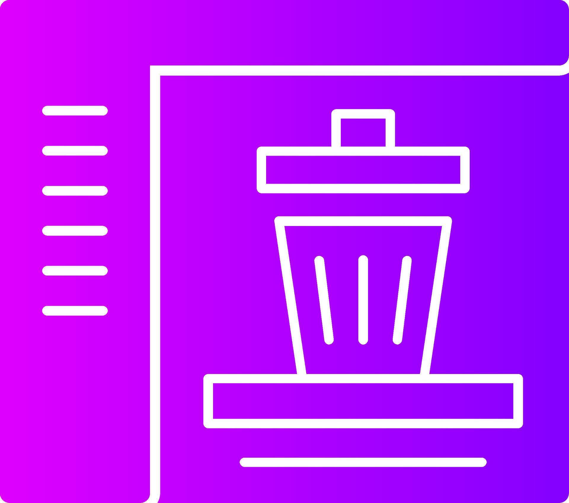 Trash Solid Multi Gradient Icon 40954046 Vector Art at Vecteezy