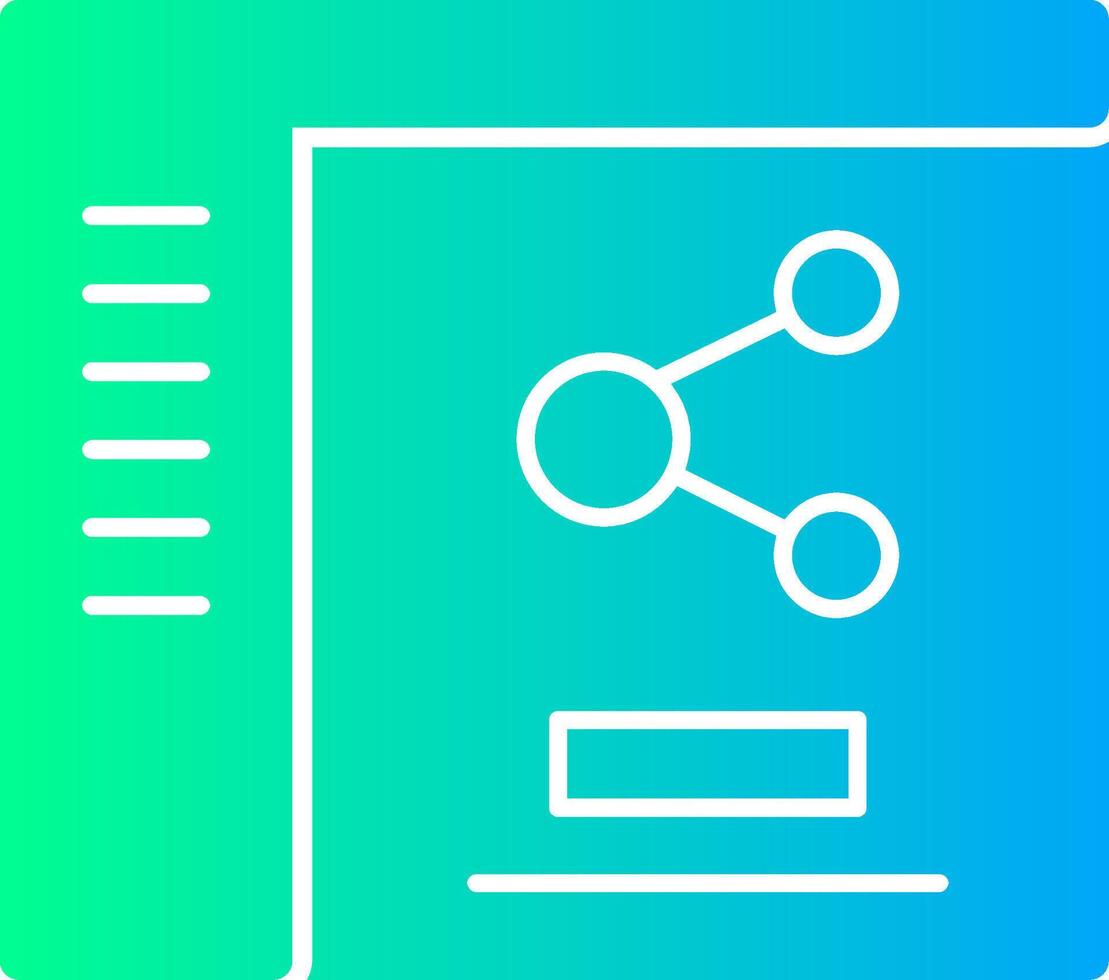 Share Solid Multi Gradient Icon vector