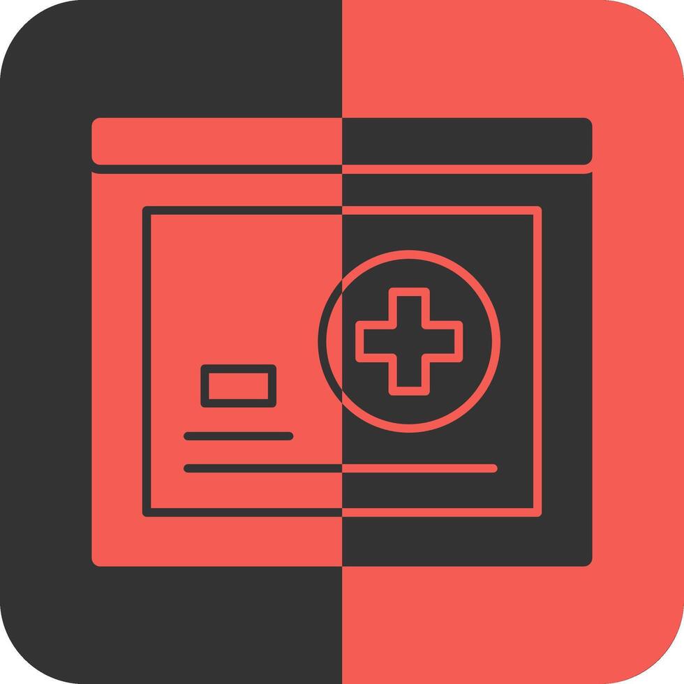 Add Red Inverse Icon vector