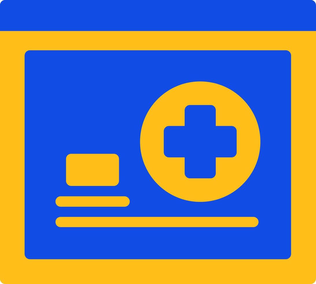Add Flat Two color Icon vector