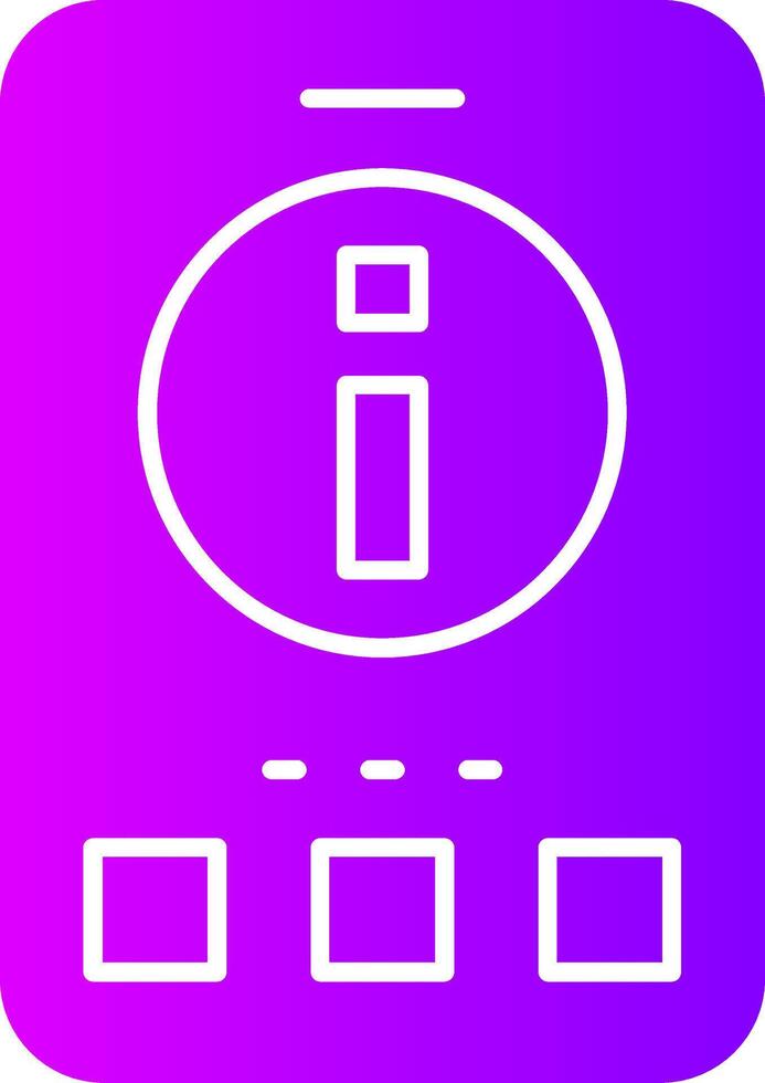 Info Solid Multi Gradient Icon vector