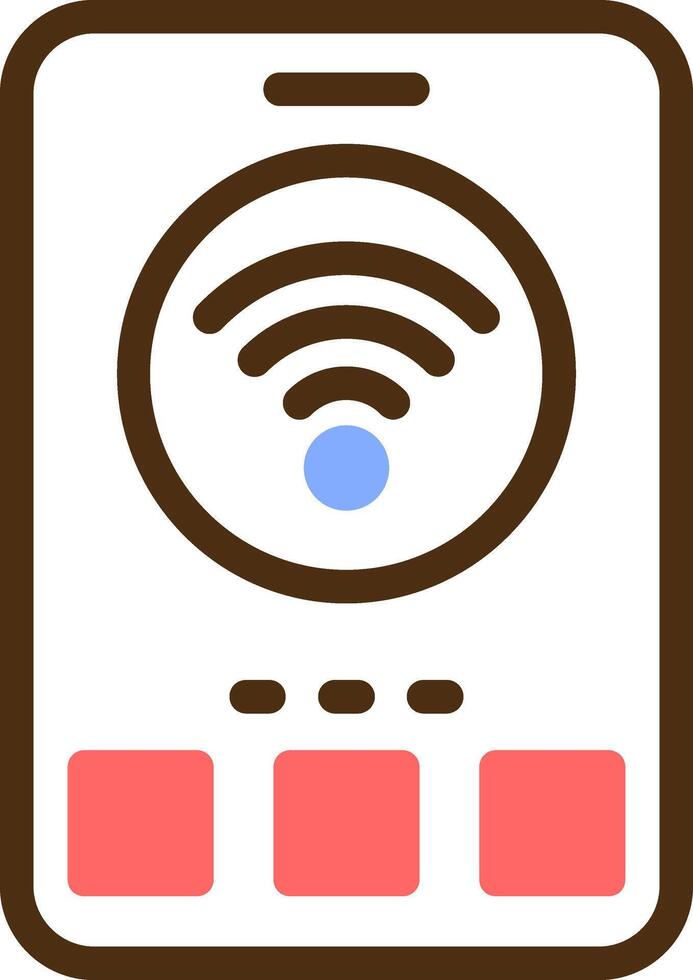 Wi-Fi Color Filled Icon vector
