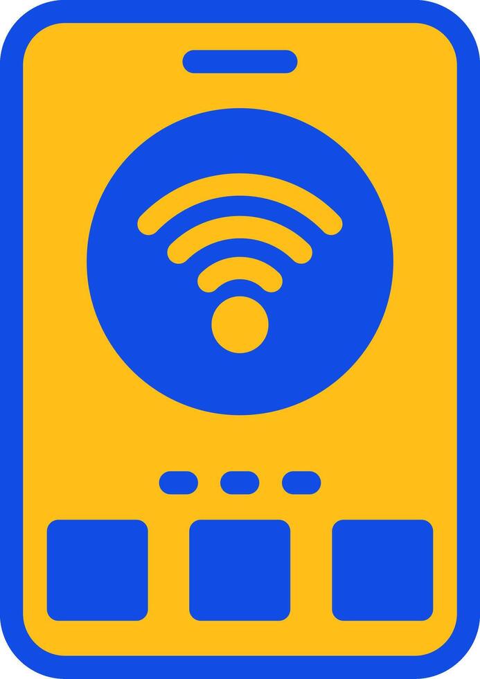 Wi-Fi Flat Two color Icon vector