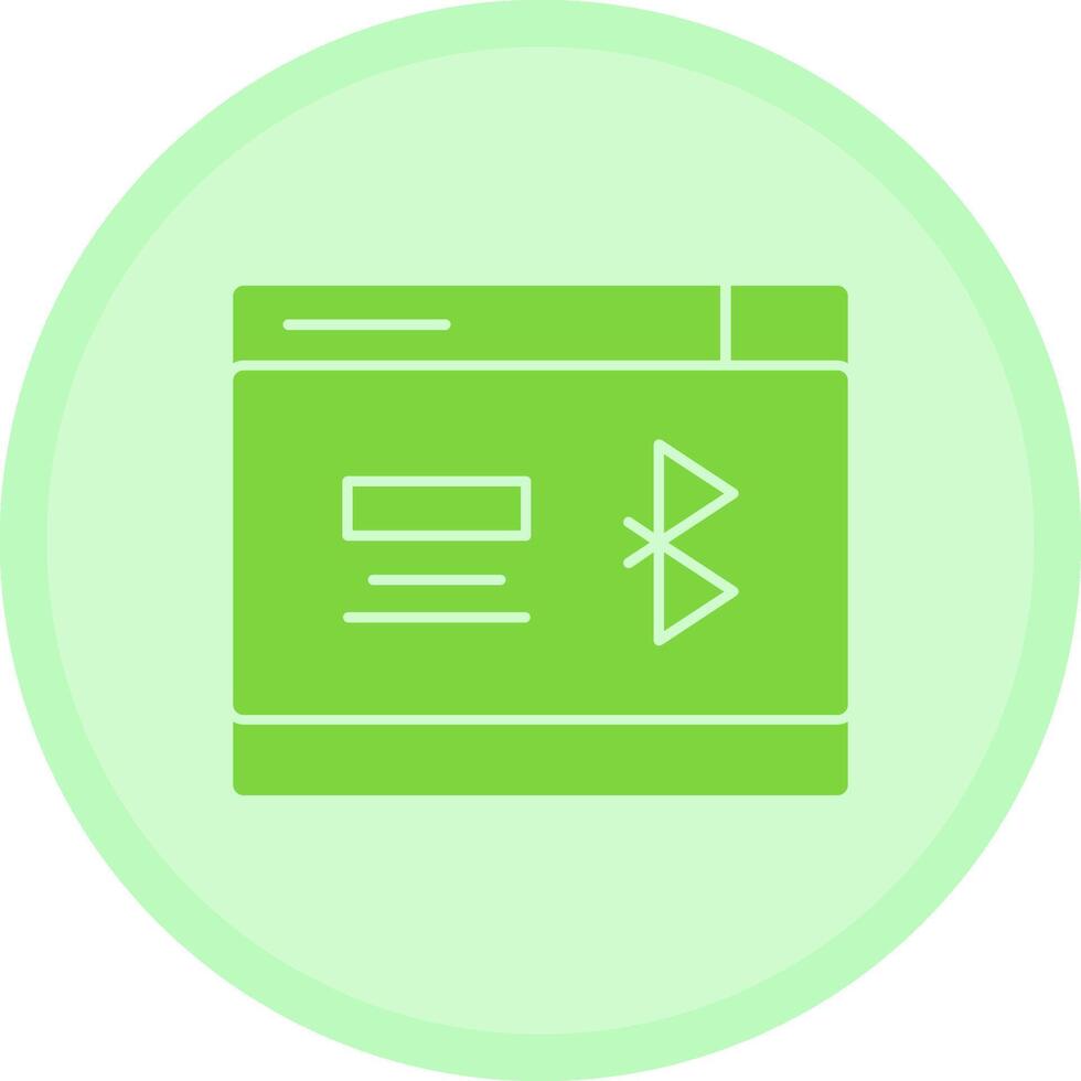 Bluetooth Multicolor Circle Icon vector