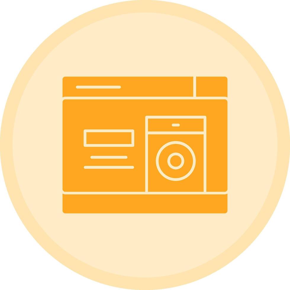 Speaker Multicolor Circle Icon vector