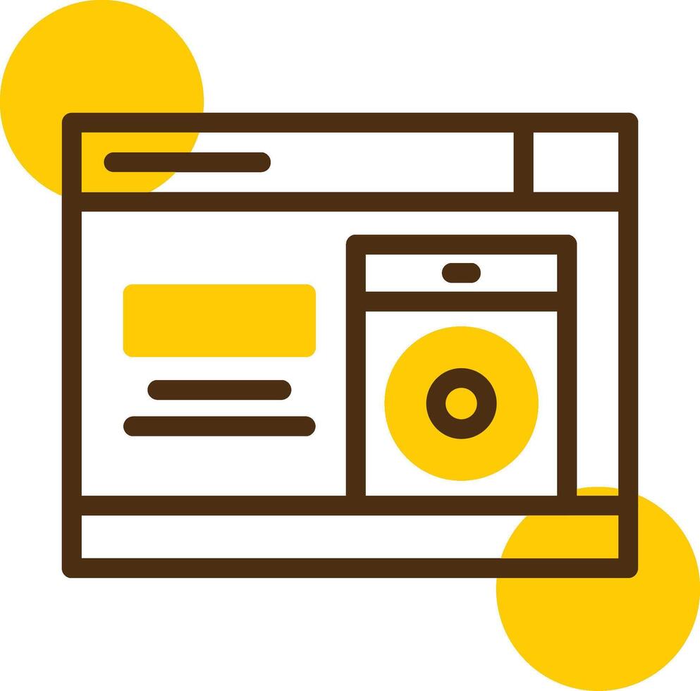 altavoz amarillo mentir circulo icono vector