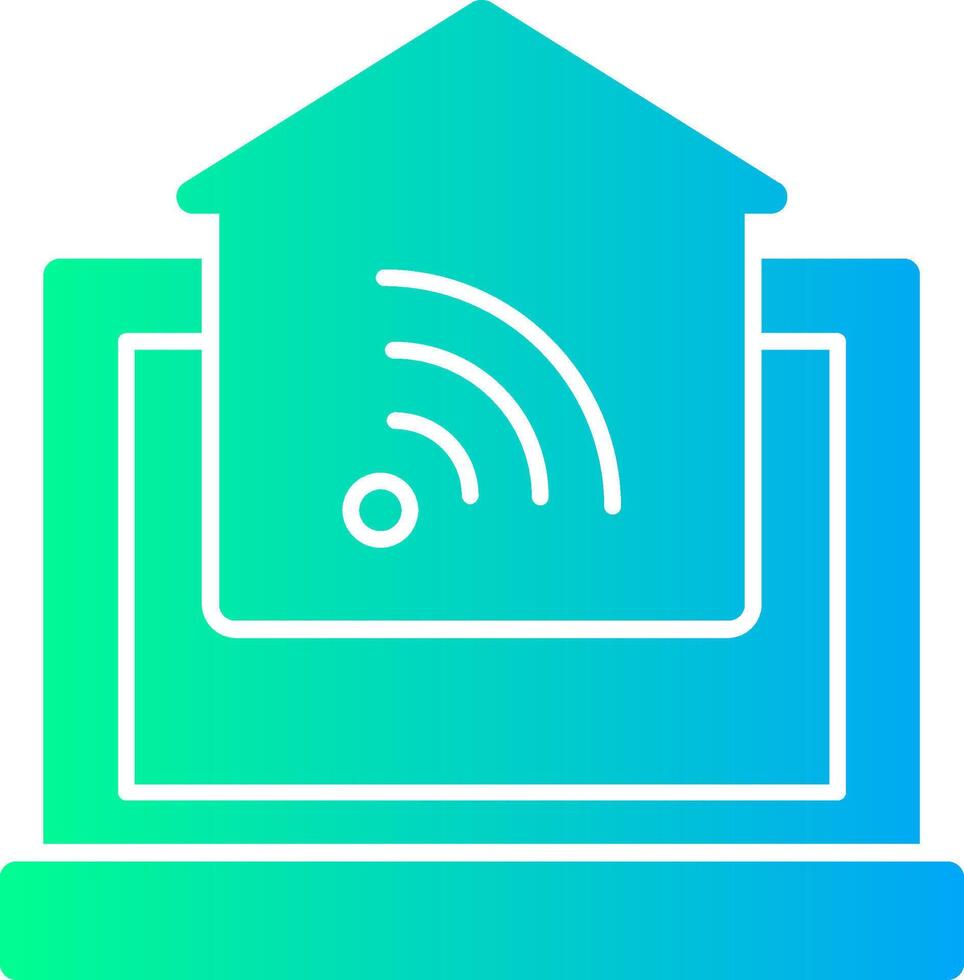 Home Automation Solid Multi Gradient Icon vector