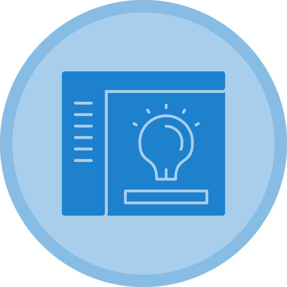 Lightbulb Multicolor Circle Icon vector