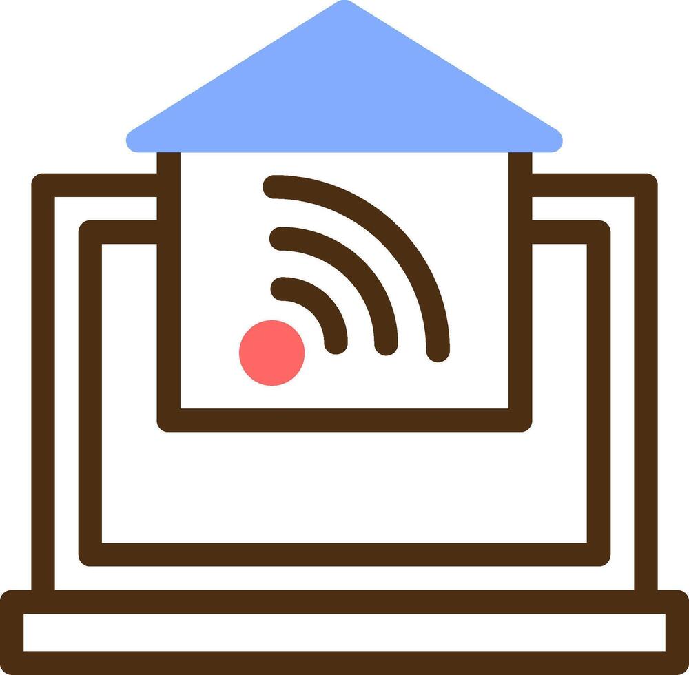 Home Automation Color Filled Icon vector