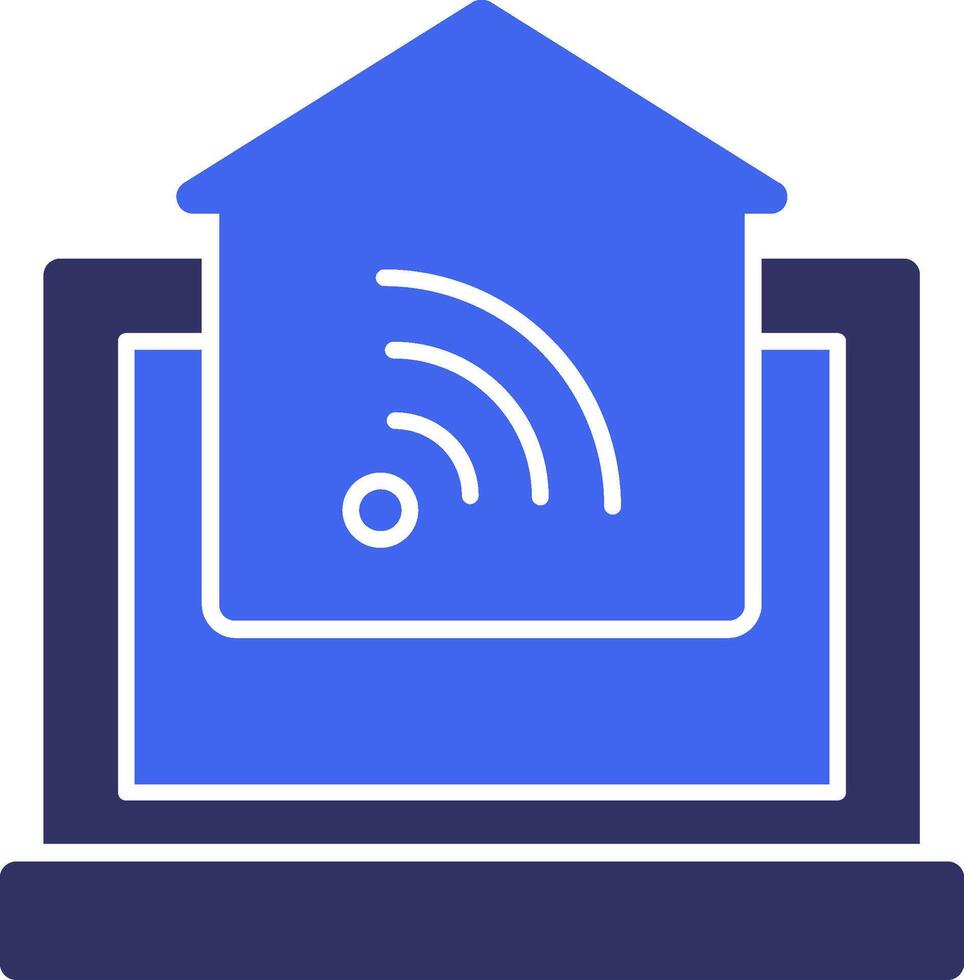 Home Automation Solid Two Color Icon vector