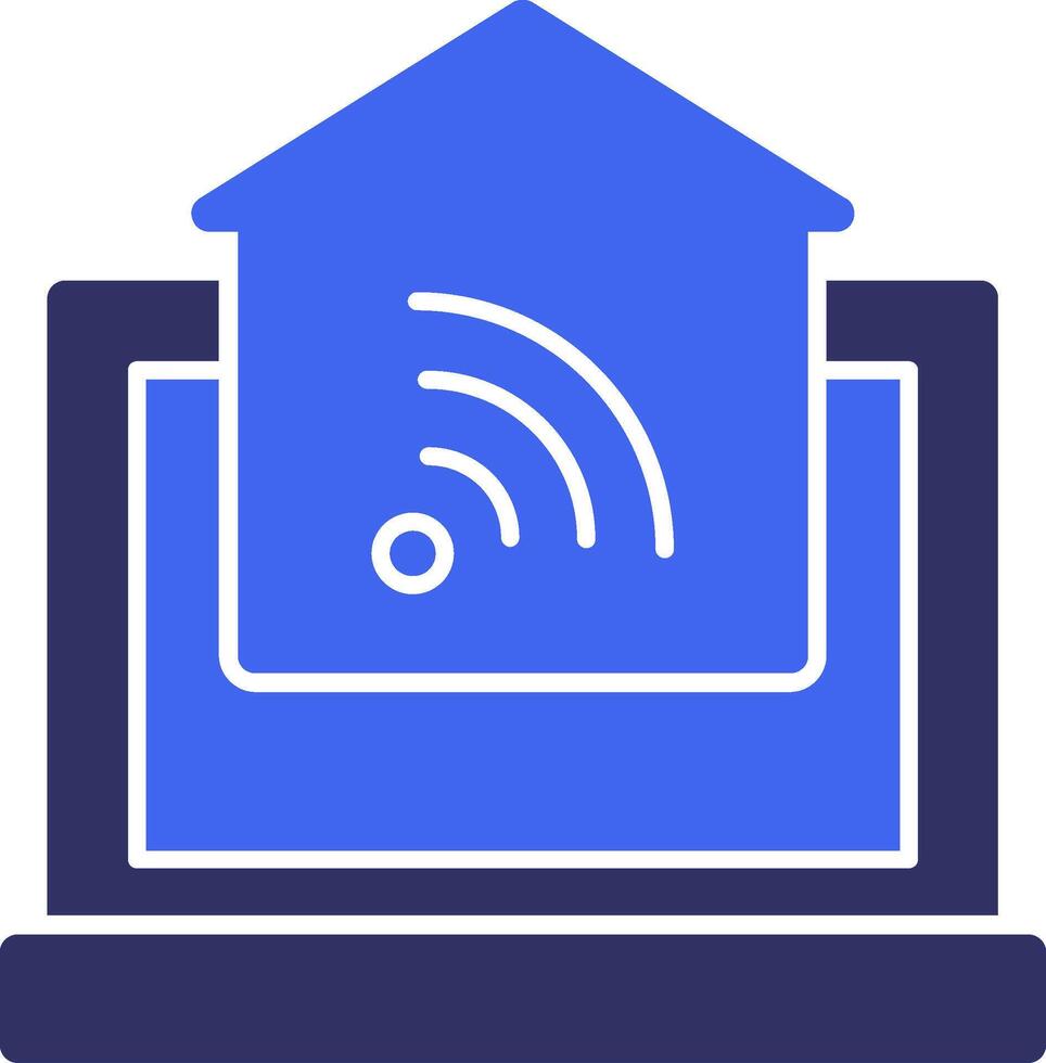 Home Automation Solid Two Color Icon vector