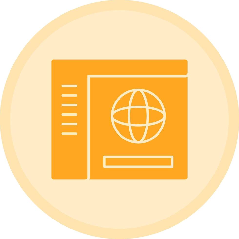 Globe Multicolor Circle Icon vector
