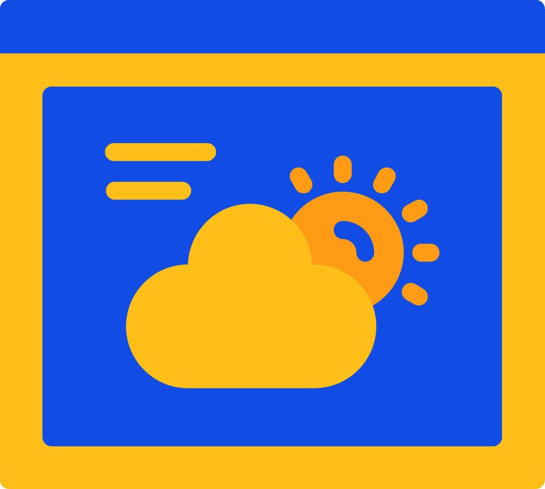 Weather Flat Two color Icon vector