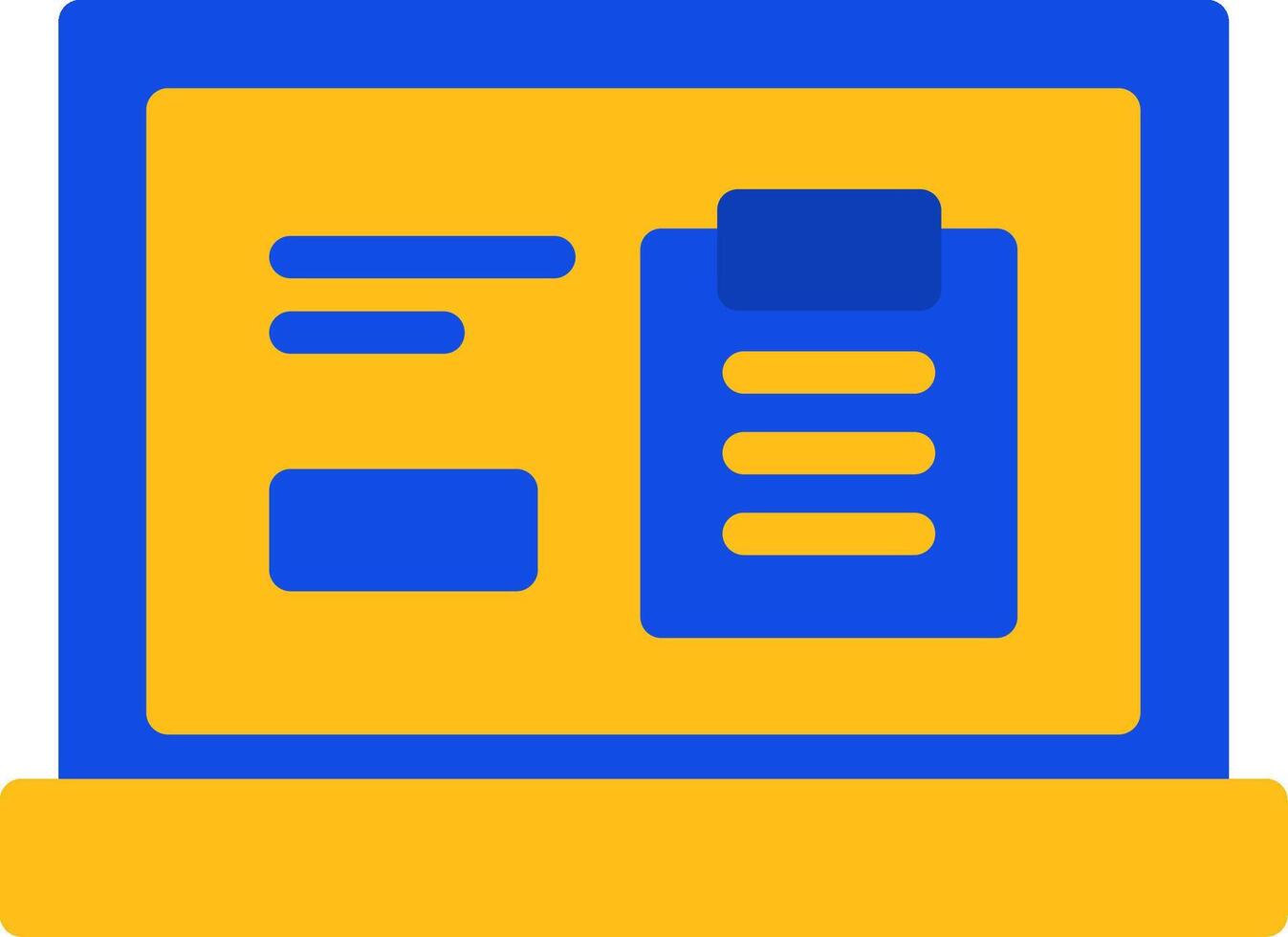 Clipboard Flat Two color Icon vector