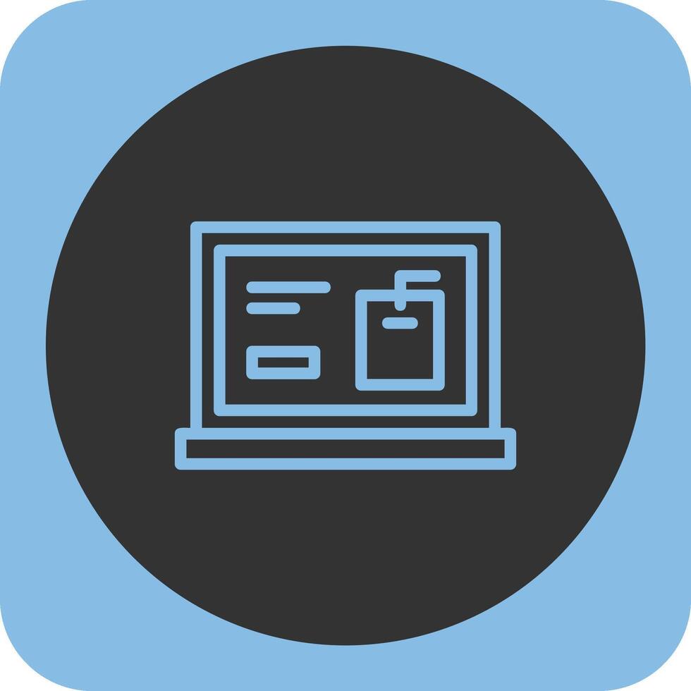 Tags Linear Round Icon vector