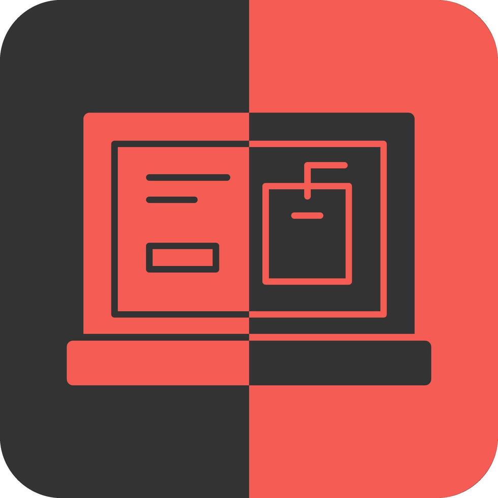 Tags Red Inverse Icon vector
